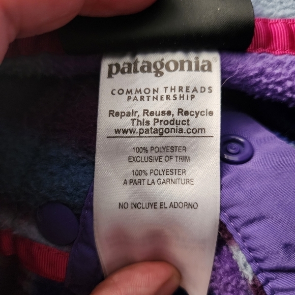 Patagonia Rare Southwest Pattern Synchilla Snap-T Fleece Jacket Women's Small S - Picture 10 of 11